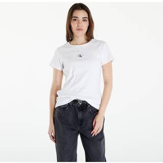Calvin Klein Jeans Wowen Label Rib Slim Tee YAF Bright White S