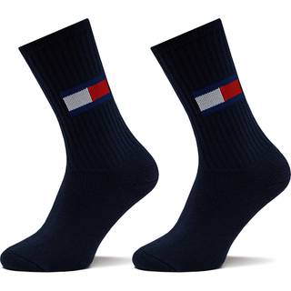 Tommy Men Uni TJ Flag Socks 2-pak - Navy-2 - Str 35/38 * Kampagne *
