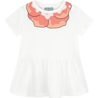 Kenzo Kjole Med Tryk Elfenben 9 Months  Creme  9 måneder  kvinde