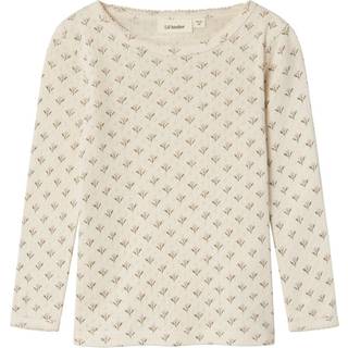 Lil Atelier Turtledove Blomstret Bluse