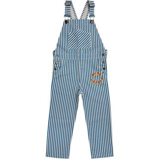 Bobo Choses Striped cotton overalls - multicoloured - Y 6/7