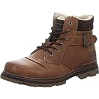 bugatti Herren Schnürboots braun Glattleder