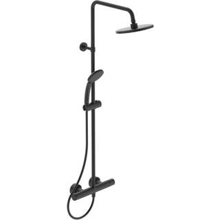 Ideal Standard Idealrain T25 Brusesystem, Ø200mm hovedbruser, Silk Black - mat sort