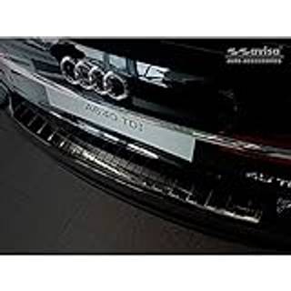 Læssekantbeskytter - Audi A6 (C8) S-Line Avant / Allroad Årg. 2018-> Rustfrit Stål - Sort Børstet Stål - Hurtig levering