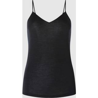 HANRO Spaghetti Top - Woolen Silk 0018 Black Medium