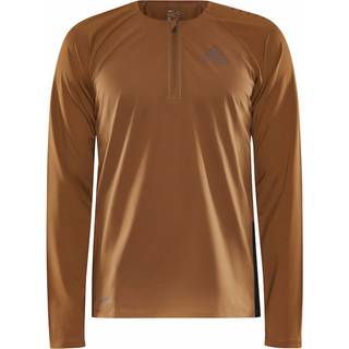 Craft Pro Trail Wind Running Top Men - Brown, Size M - brown