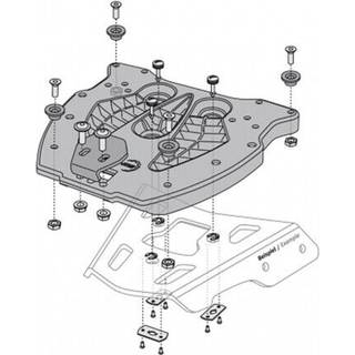 SW-Motech Quick Lock adapterplader til SW-Motech alu-racks/adventure-racks