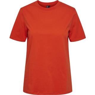 PIECES dame t-shirt PCRIA - Tangerine Tango - XS
