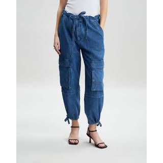 Marant Etoile Ivy mid-rise denim cargo pants - blue - XS