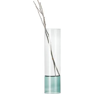 Ichendorf Milano Vases - 'Bamboo Groove' vase, extra large in Green, smoke borosilicate glass