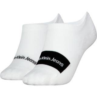 Calvin Klein 2-pak Women Footie High Cut Socks - White - One Size * Kampagne *
