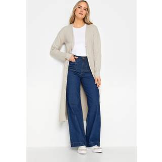 Lts Premium Tall Stone Brown Ribbed Longline Cardigan 14-16 Lts | Tall Women's Cardigans
