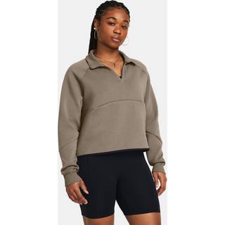 Sweatshirt Under Armour Unstoppable Flc Rugby Crop-BRN 1382746-200 Størrelse S/M