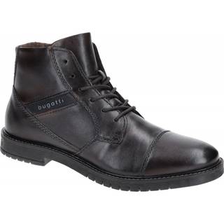 bugatti Herren Stiefeletten braun Glattleder