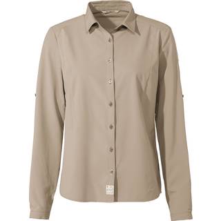 Vaude Women's Rosemoor L/S Shirt IV Bluse Damer størrelse 44 farve beige