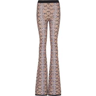 Balmain Snake-print flared pants - multicoloured - S