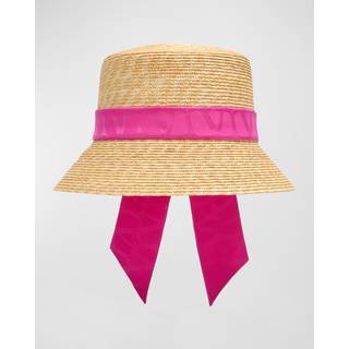 Valentino Toile Iconographe straw bucket hat - beige - M