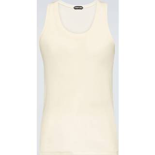 Tom Ford Ribbed-knit jersey tank top - white - EU 56