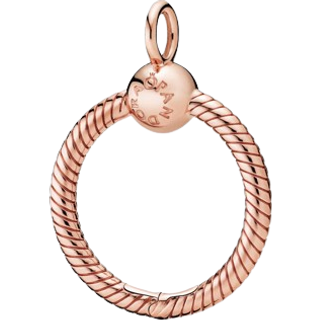 Pandora Small Rose Gold Moments O Pendant - Rose Gold - One Size