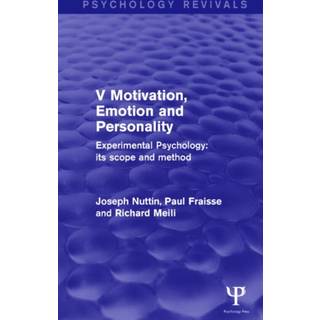 Experimental Psychology Its Scope and Method: Volume V