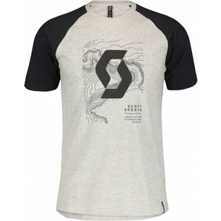 SCOTT Icon Raglan SS T-shirt, Grå/Sort - Størrelse Medium