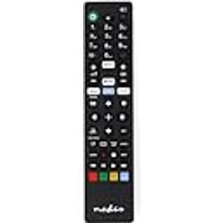 Nedis - Erstatnings Fjernbetjening | Egnet til: Sony | Fast | 1 Enhed | Amazon Prime / Disney + Button / Netflix-knap / Youtube-knap | Infrarød | Sort - TVRC45SOBK