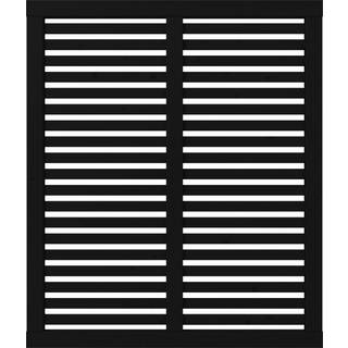 PLUS Harmoni hegn, sort/nåletræ - 120 x 140 cm