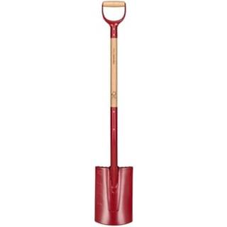Fiskars Classic Spade med afrundet blad, langt skaft