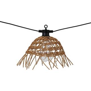 Sif lyskæde 6 stk. - rattan (På lager i butik)