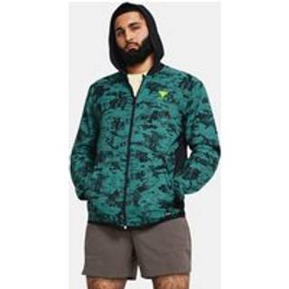 Jakke med hætte Under Armour Project Rock Iso Tide Hybrid 1383215-449 Størrelse M