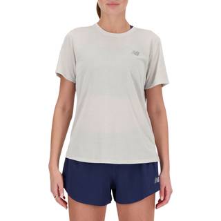 New Balance Women's Athletics S/S Løbeshirt Damer størrelse S farve grå