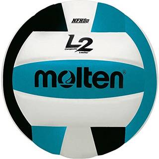Molten Premium Competition L2 Volleyball NFHS godkendt sort/aqua/hvid officiel officiel st?rrelse og v?gt (IVU-BLK/AQU-HS)