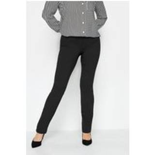M & Co M & Co Black Straight Leg Bengaline Trousers