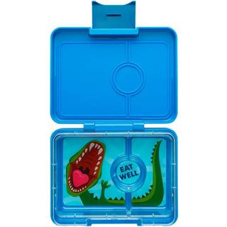 Yumbox Madkasse - Minisnack - 3 rum - Surf Blue/Dinosaur