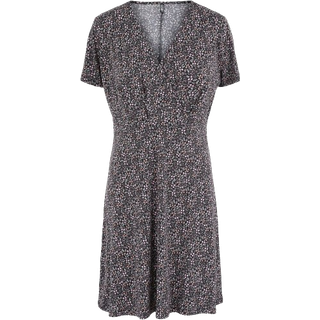 PIECES dame kjole PCEMANUELLE - Prism Pink FLOWER BURLWOOD - XS