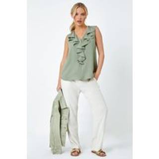 Roman Frill Front Vest Top42