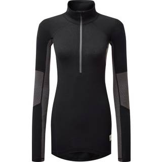 ARTILECT Women's Darkhorse 185 Zoned 1/4 Zip Merino-shirt Damer størrelse XS farve black/ ash