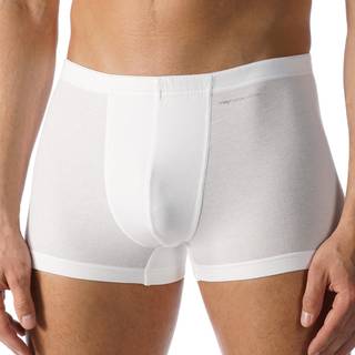 Mey Herren Shorty weiß Baumwolle & Mix unifarben