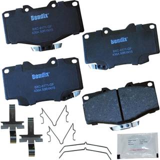 Bendix Priority1 CFC436A Keramiske frontbremseklodser til Toyota 4Runner 2002-2001 Hilux 2004 Tacoma 1998-1995