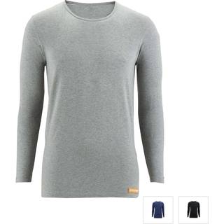 bruno banani Herren Longsleeve schwarz Baumwolle & Mix unifarben