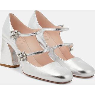 Roger Vivier Babies Mini TrÃ¨s Vivier leather pumps - silver - EU 37