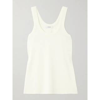 Lemaire Ribbed-knit cotton tank top - yellow - L