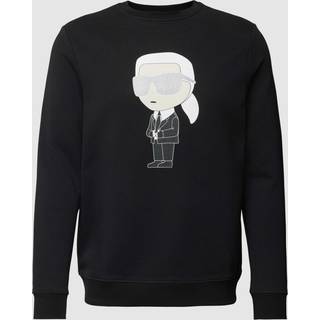 KARL LAGERFELD Herren Sweatshirt schwarz Logo und Motiv