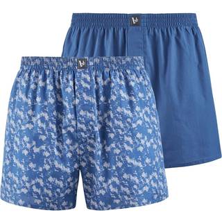 bruno banani Herren Boxershorts blau Reine Baumwolle unifarben