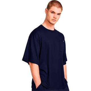 T-shirt Under Armour UA Rival Waffle Crew-BLU 1383106-410 Størrelse L