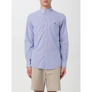 Polo Ralph Lauren Slim Fit Poplin Shirt Blue/White Hairline Stripe