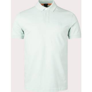 BOSS Orange Herren Polo-Shirt grün Slim Fit