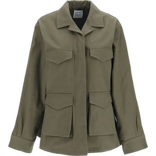 Toteme Cotton cargo jacket - green - XS