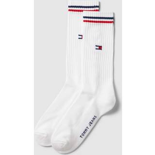 Tommy Uni TJ Iconic Crew Socks 2-pak - White - Str 39/42
