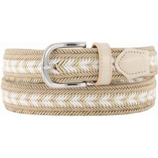 Alberto Bælte Multicolour Flettet, beige/hvid